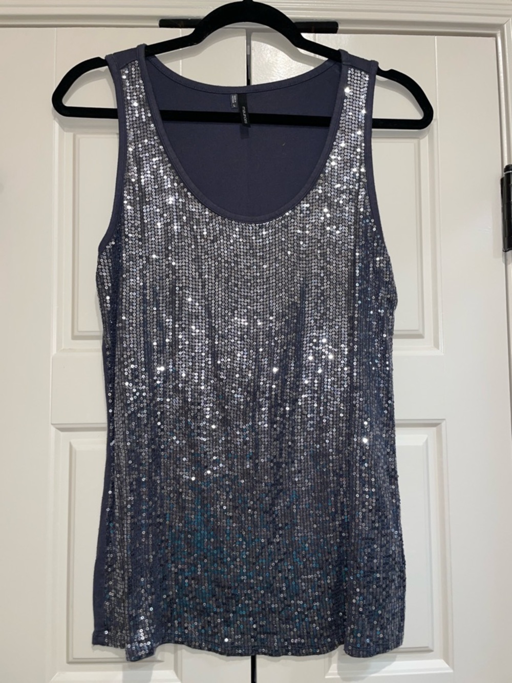 Maurices Navy Sequin Tank Top